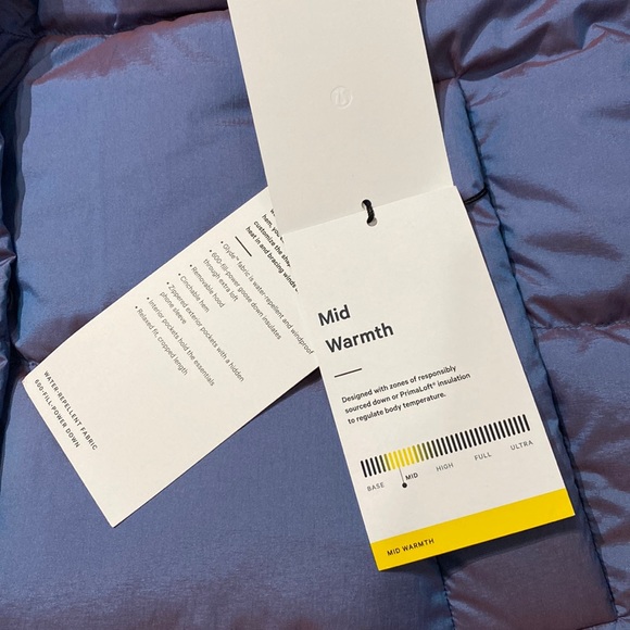 Lululemon Wunder Puff Cropped Vest Heathered Wild Indigo - Picture 7 of 8